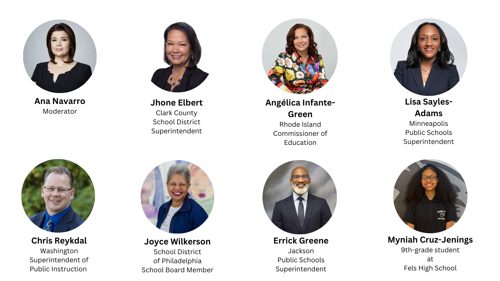 The Moderator and Panelists for the 2025 Town Hall and the 69th Annual CGCS Fall Conference